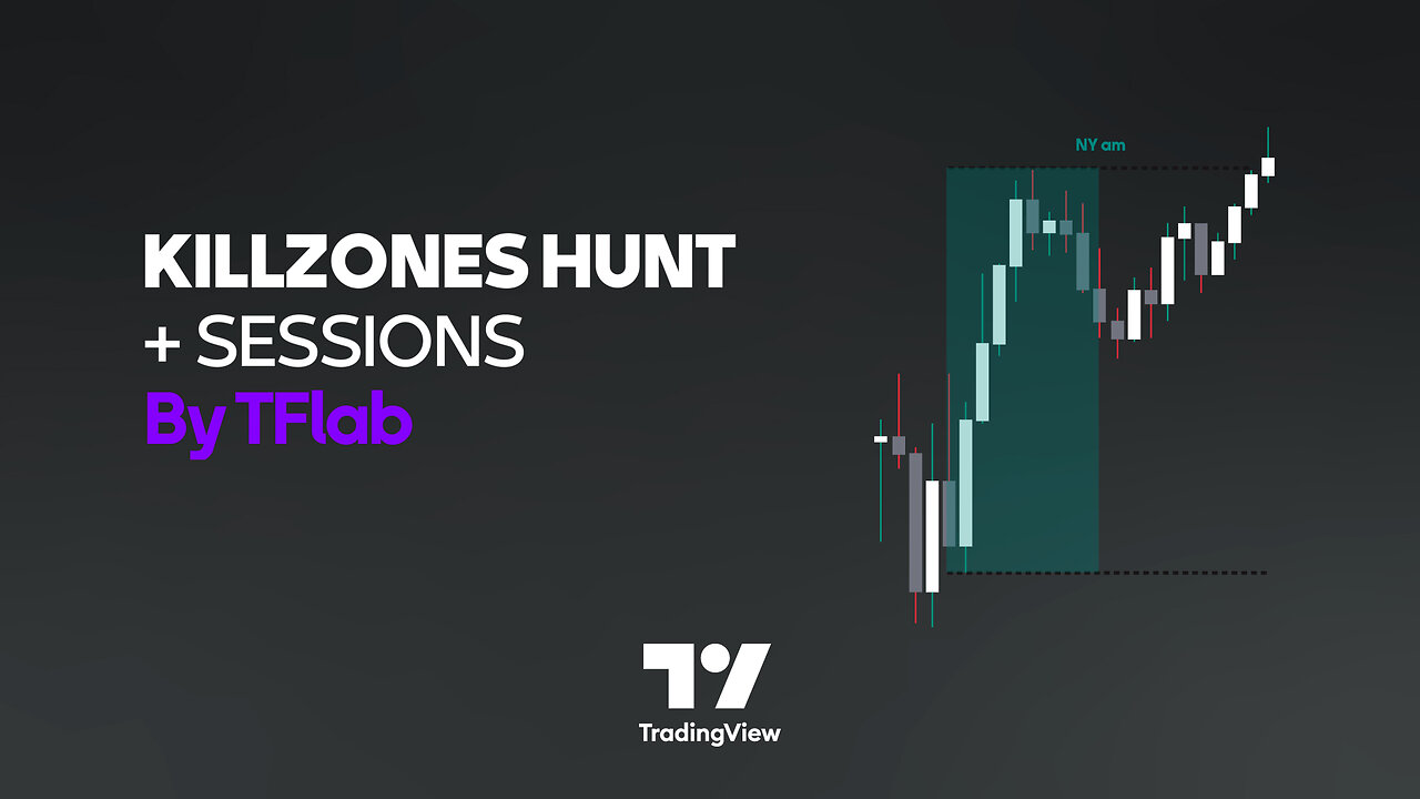 🚀🎯 KillZones Hunt + #Sessions-indicator- Alert & Volume Ranges in #tradingview [TradingFinder] 📊📈