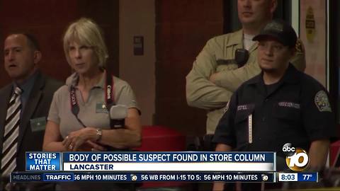 Body of possible suspect found in store column, Lancaster