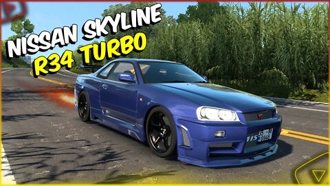 NISSAN SKYLINE GTR R34 PARA EURO TRUCK SIMULATOR 2 1.45 1.46