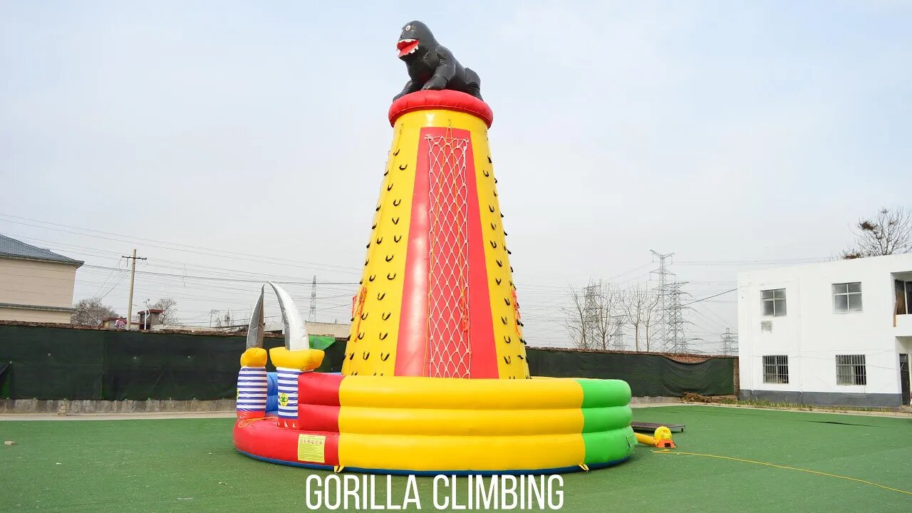 Inflatable Gorilla Climing #inflatablefactory #factorybouncehouse #factoryslide #castle #inflatable