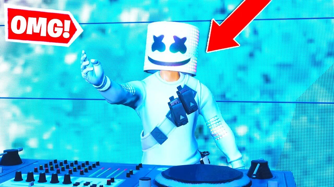 Marshmello skin face reveal | Fortnite Battle Royale