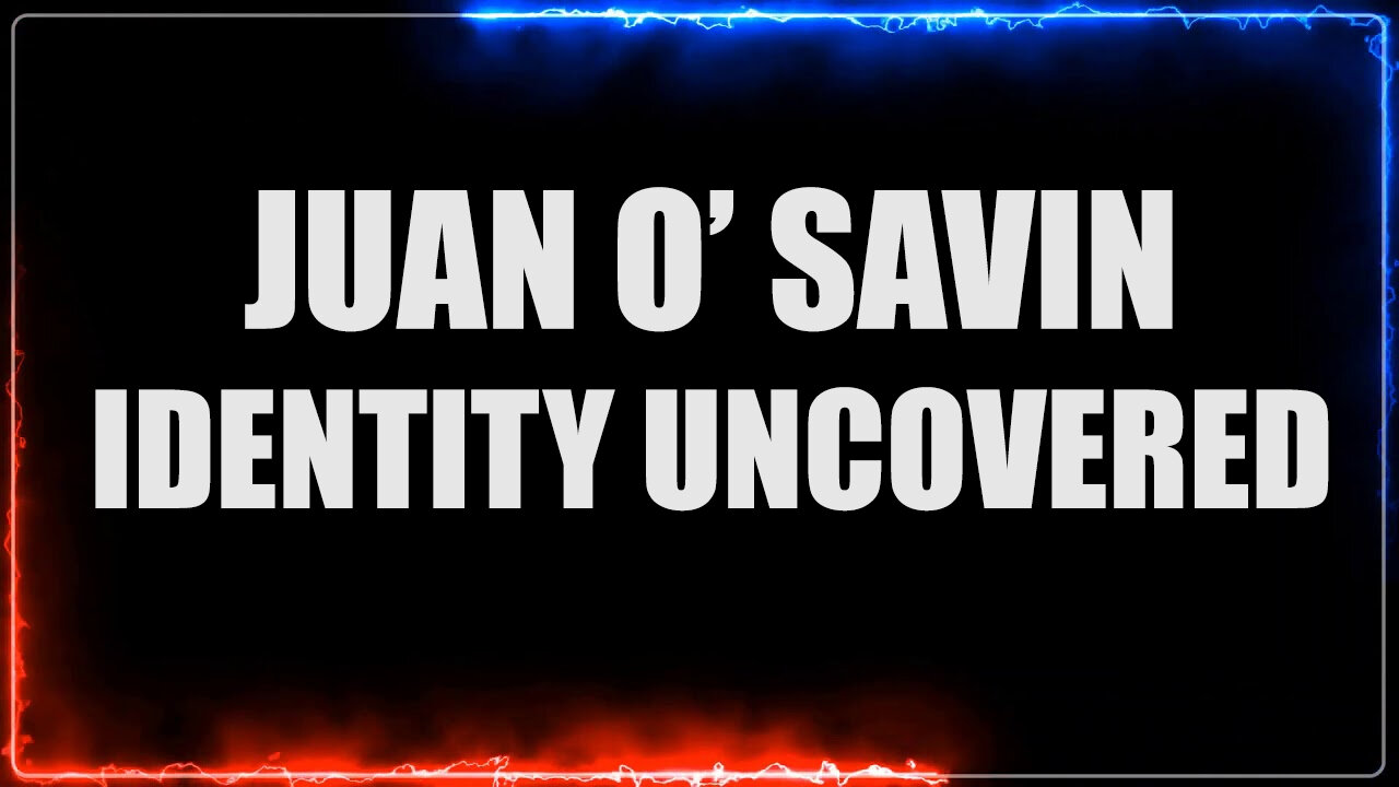 Juan O' Savin Identity Uncovered ~ Tarot By Janine Secret