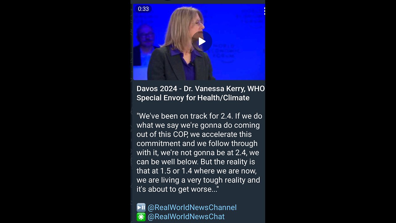News Shorts: Doctor Kerry at WEF