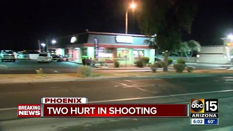 Two men shot outside Phoenix fast food restaurant