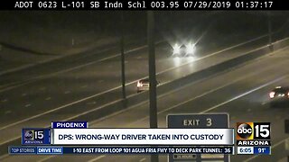 DPS: Wrong-way driver taken into custody on Loop 101