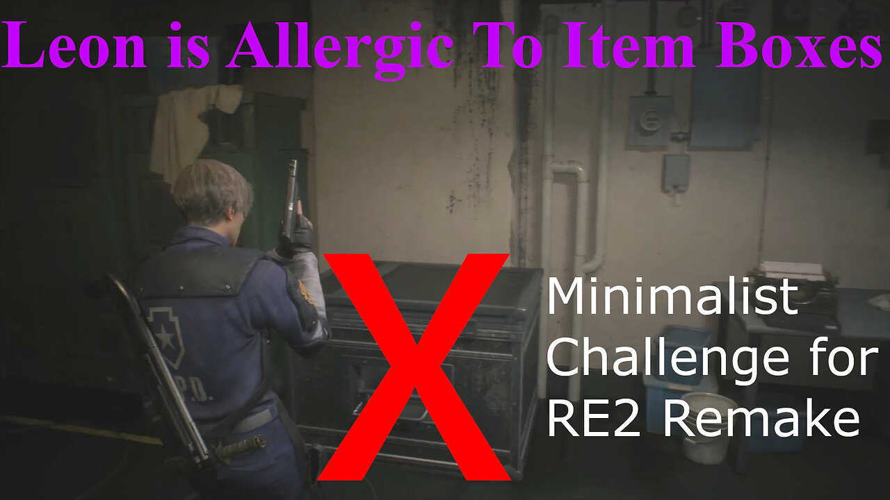 RE2 Remake No Item Box, PS4 pro S+ Rank Leon A, In-game Commentary