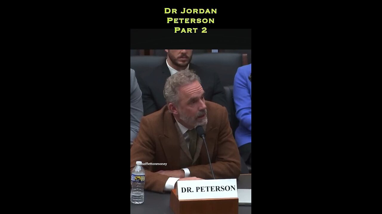 Part 2: Jordan Peterson US Congress