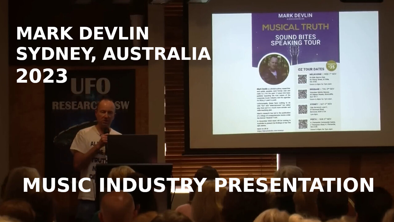 MARK DEVLIN MUSIC INDUSTRY PRESENTATION AT CLUB BURWOOD, SYDNEY, AUSTRALIA, 4/11/23, PART 1