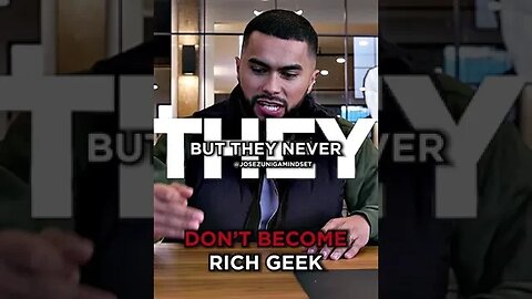 Don’t Become Rich Geek 🤓 #josezuniga #money #geek #nerd #successfulmindset #milionairemindset