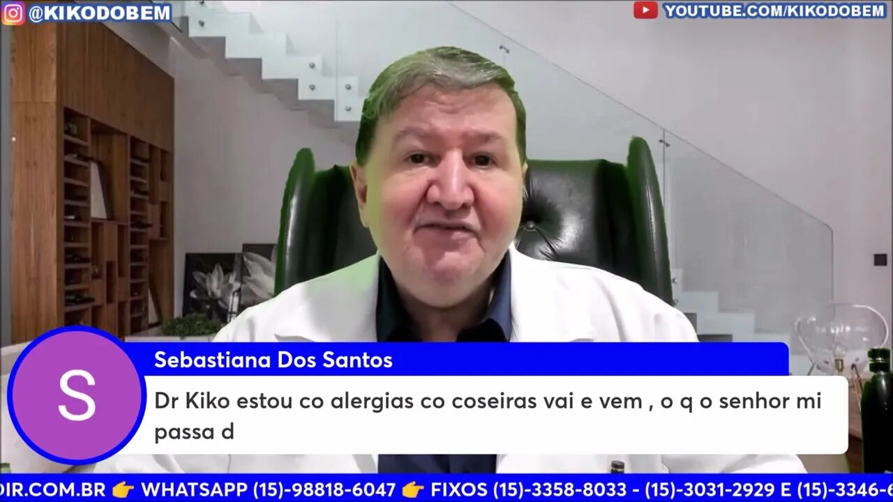 Retenção de líquido + alergia com coceiras que sara e volta + carnes podres WhatsApp (15)-98818-6047