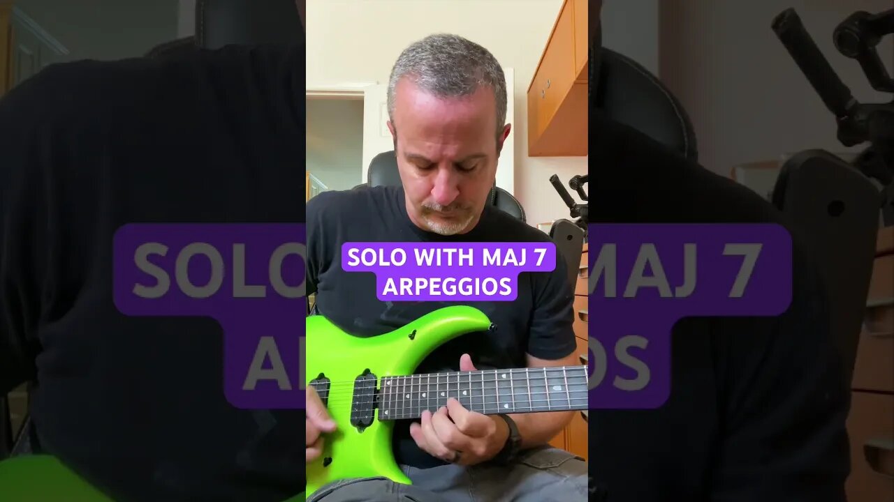 2-string Maj 7 Arpeggios for soloing!