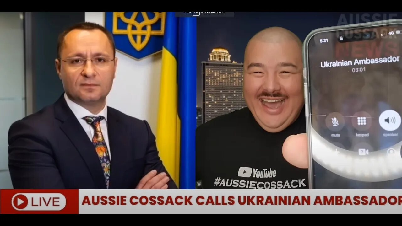 HILARIOUS Ukrainian Ambassador prank call over Tennis Australia ban for Russians