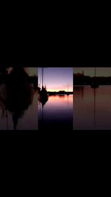 glassy sunset river cruise