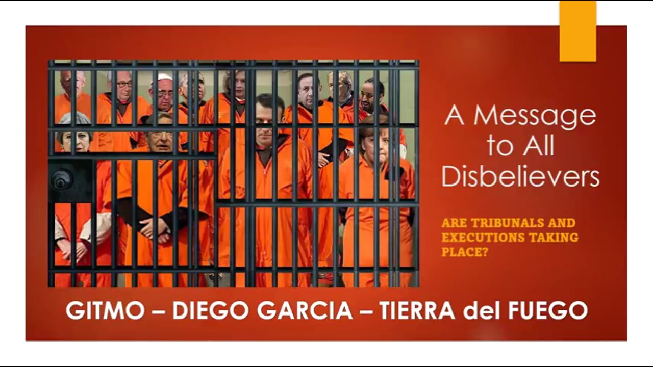 Bombshell! A Message To All Unbelievers About Tribunals And Executions!.