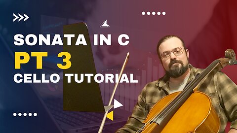 Sonata in C Jean-Baptiste Bréval PART 3 Cello Tutorial | Suzuki Cello Book 4