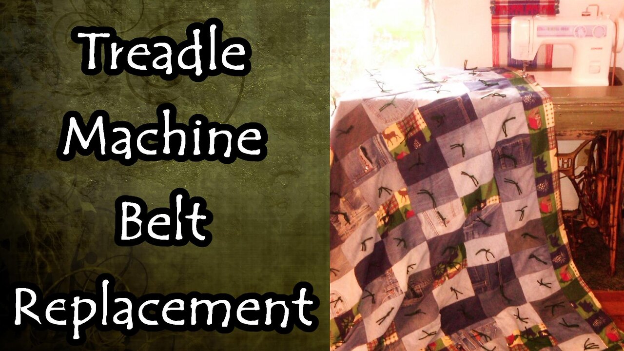 Replacing the Belt on a Treadle Sewing Machine (Remastered)