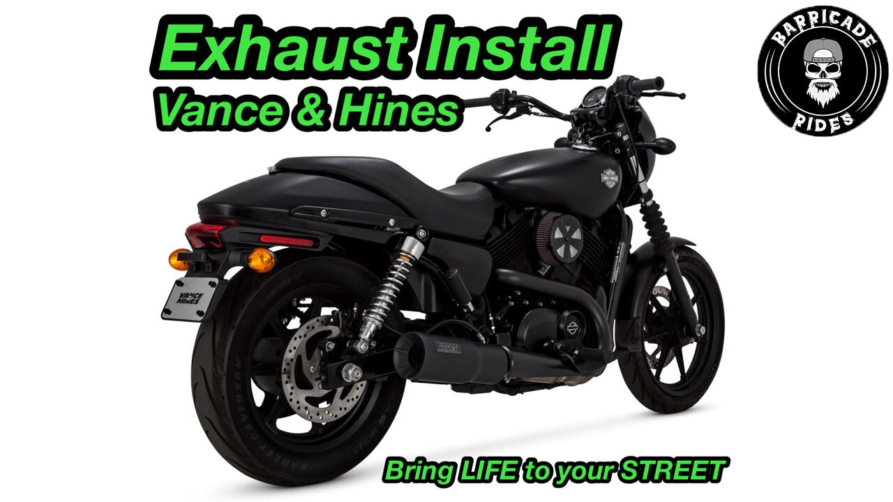 HARLEY DAVIDSON STREET 750 - VANCE & HINES HI-OUTPUT SLIP-ON EXHAUST - INSTALL & REVIEW (2021)