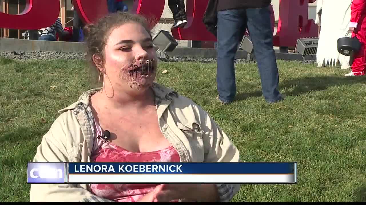 Annual "Thrill the World" flash mob brings out the spookiest ghouls