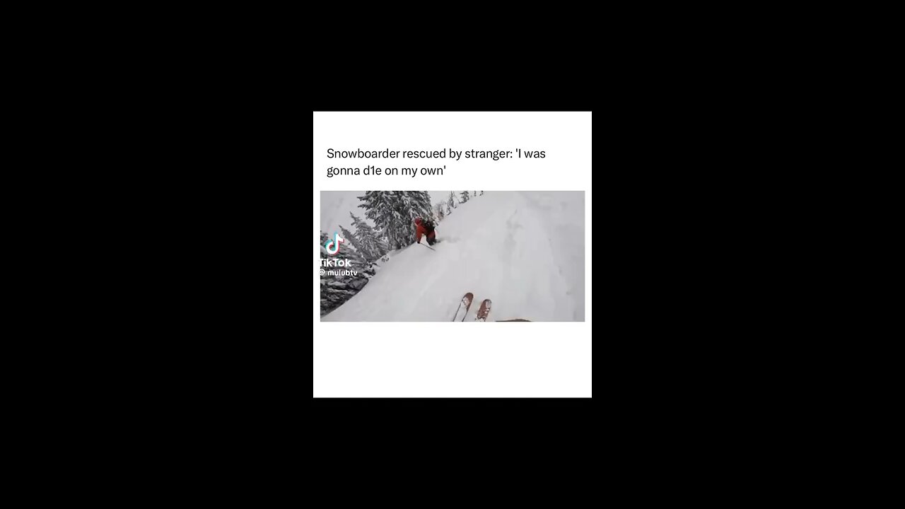 MIRACLE: Stranger Saves Trapped Snowboarder Who Would’ve Died Alone! 🙌🏻