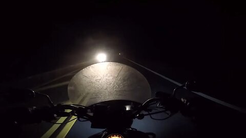 Foggy Night Biker Ride