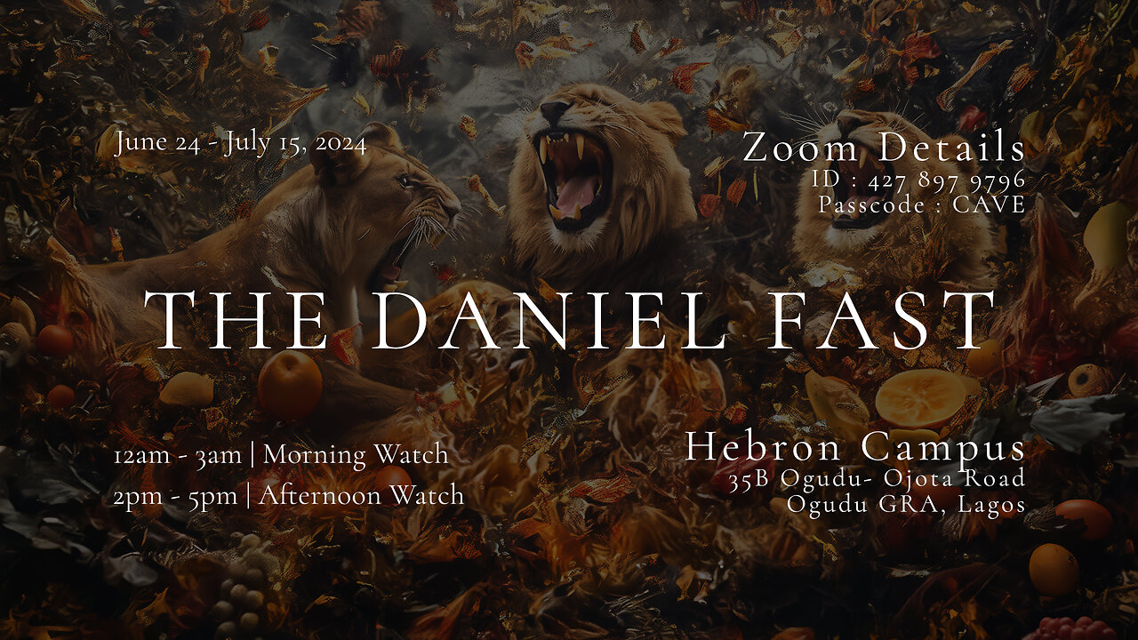 THE DANIEL FAST | DAY 12 | JULY 05, 2024 | AFTERNOON WATCH