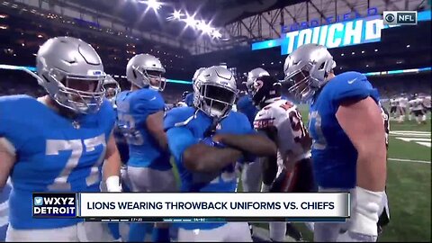 Lions to wear throwback uniforms against Chiefs