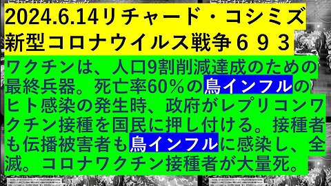 2024.6.14リチャード・コシミズ 新型コロナウイルス戦争６９３