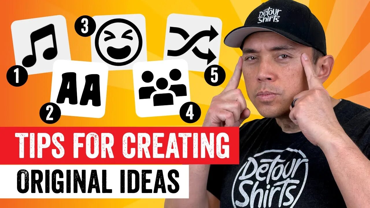 5 Simple Tips for Creating T-Shirt Ideas That Sell...Create 100s of Ideas for Print on Demand.