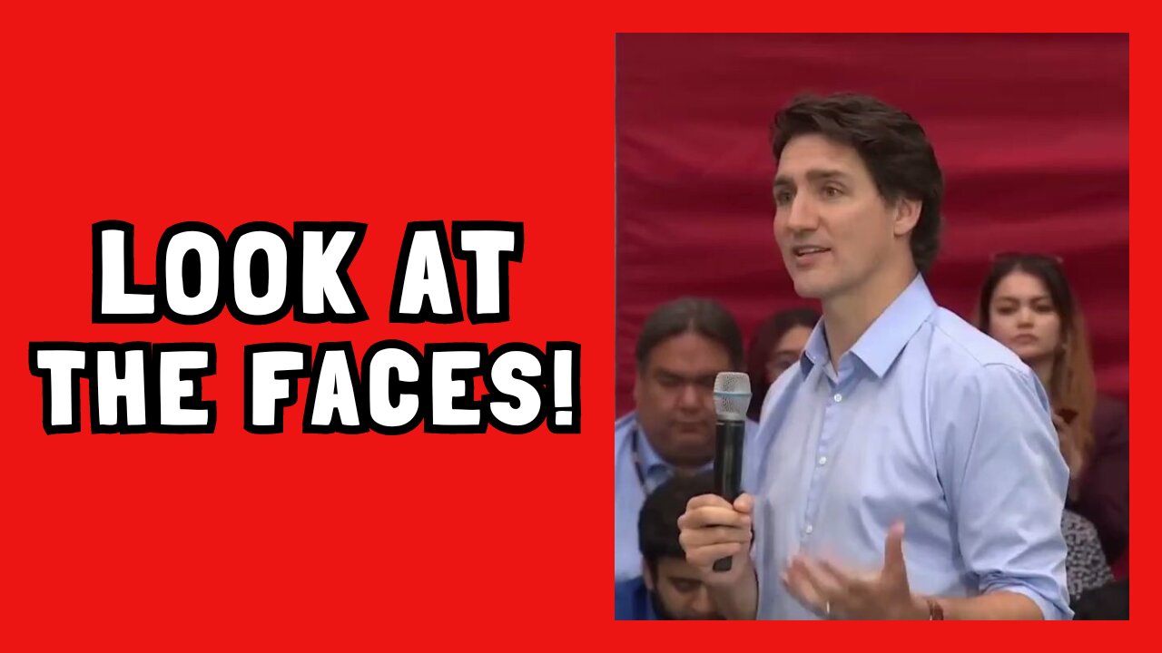 Look at the Faces! Trudeau's Depressing Speech...