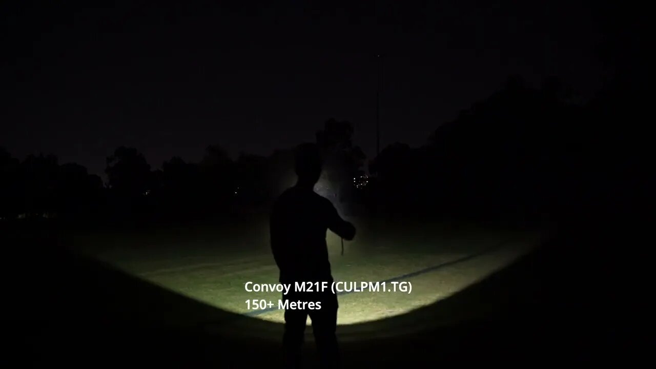 Flashlight Test Beamshots: Convoy M21F with CULPM1.TG