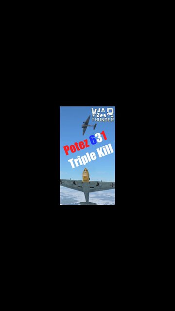 War Thunder Sim | Potez 631 Triple Kill 🇫🇷 #shorts