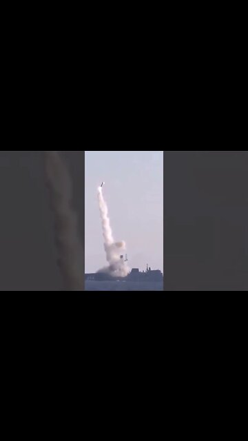 Russian navy firing from the black sea