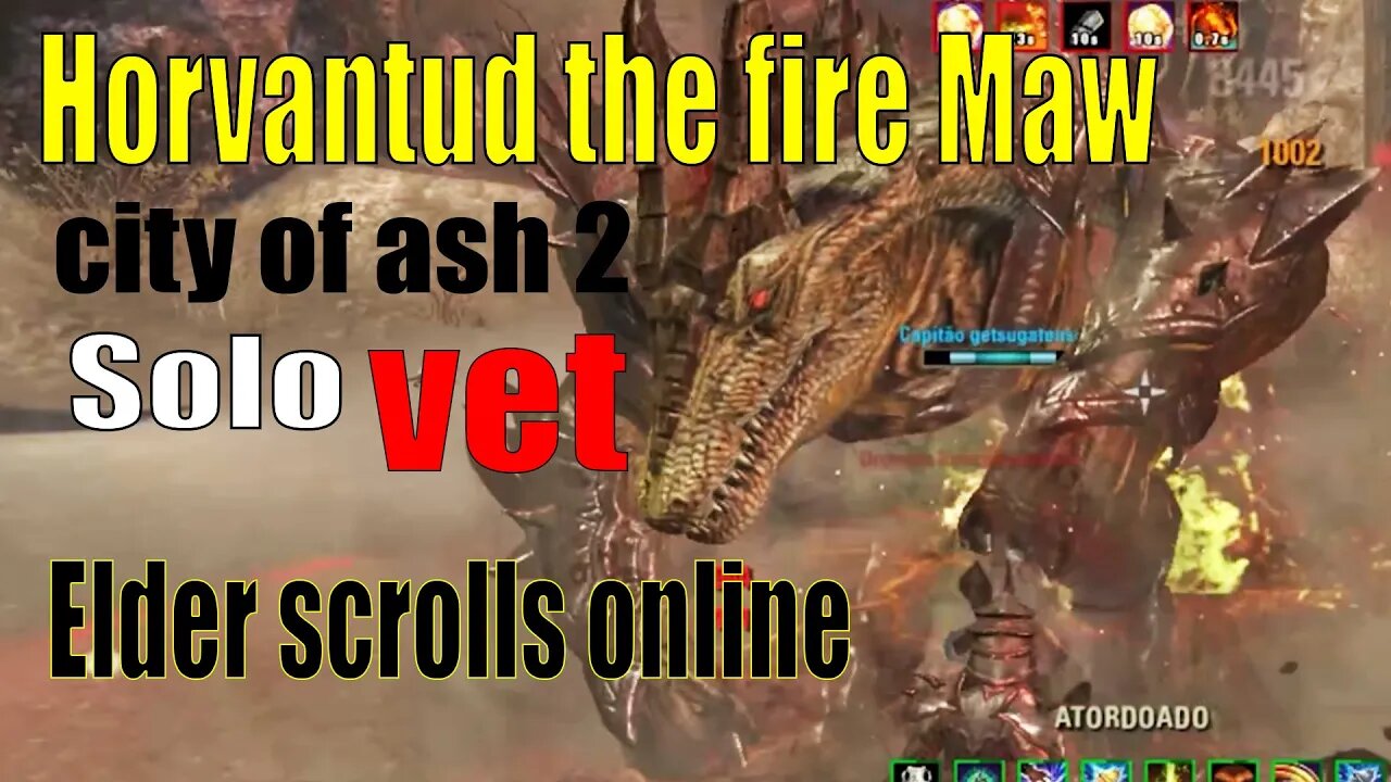 Horvantud the Fire Maw elder scrolls online solo jacarezão bombado