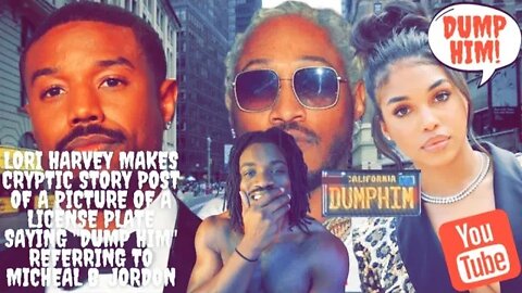 Lori Harvey Makes Cryptic Story Post of A License Plate Saying "DUMP HIM" to Micheal B. Jordon
