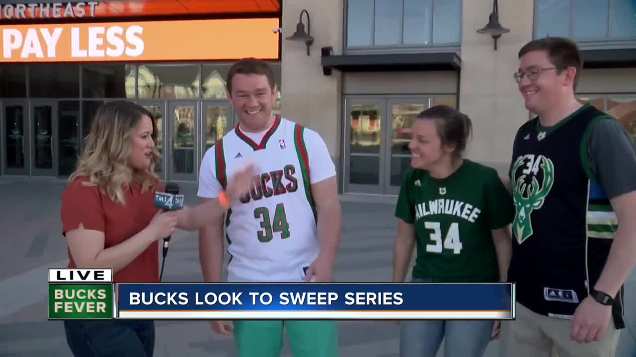 BUCKS LOOK TO SWEEP SERIES