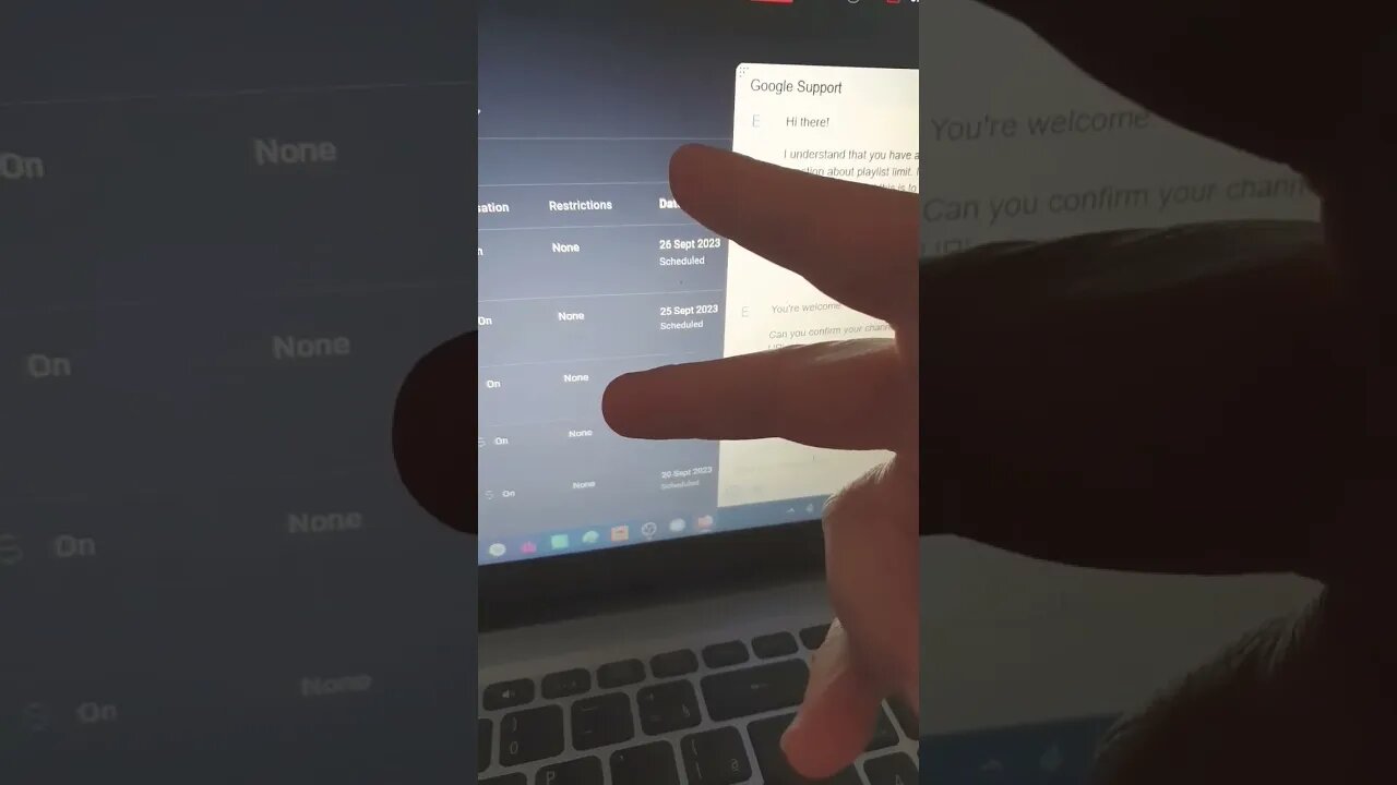 Google chat support -poderia ser disponibilizado para todos os youtubers ... ajuda demais