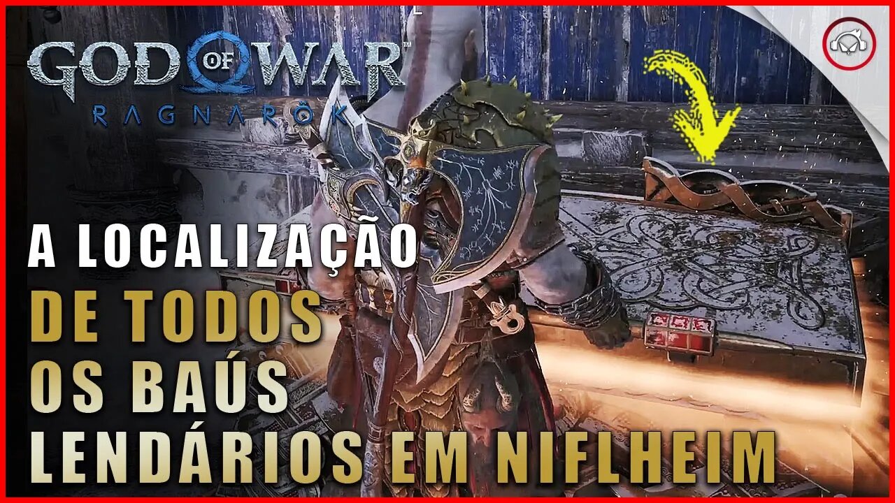 God of war Ragnarok, A localização de todos os baús lendários em Nilfheim | Super dica