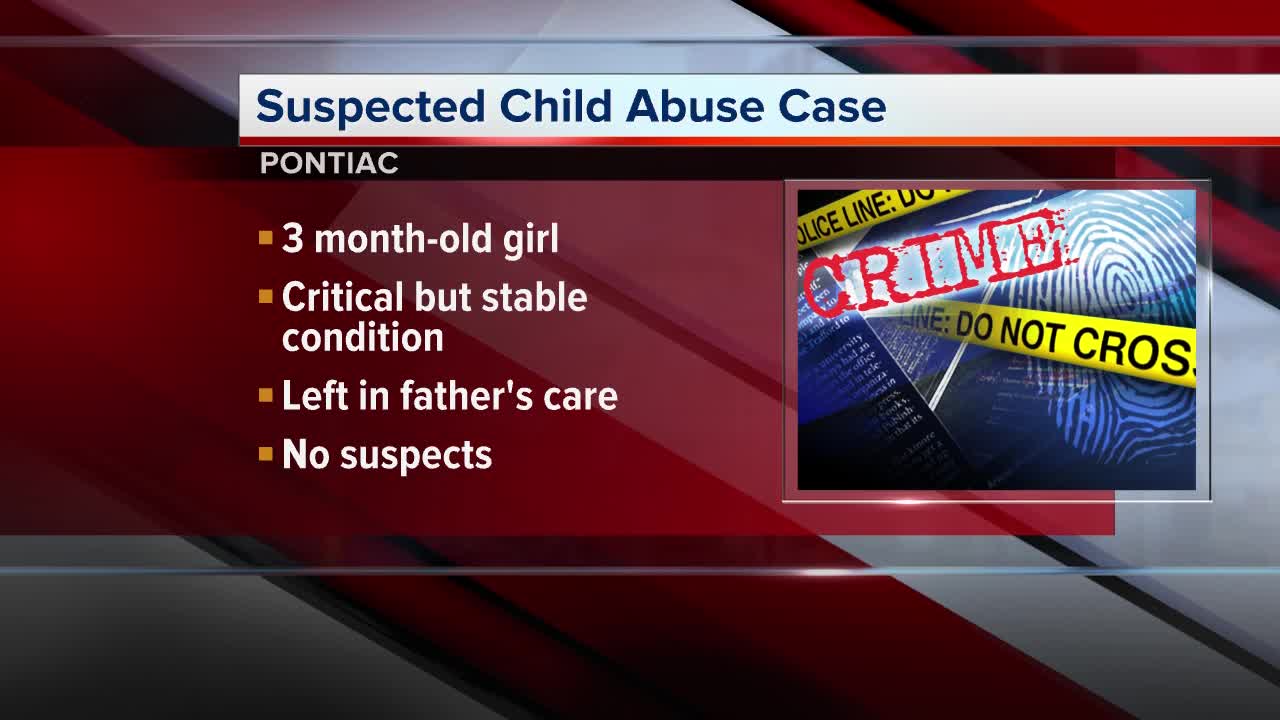 Suspected child abuse case reported in Pontiac