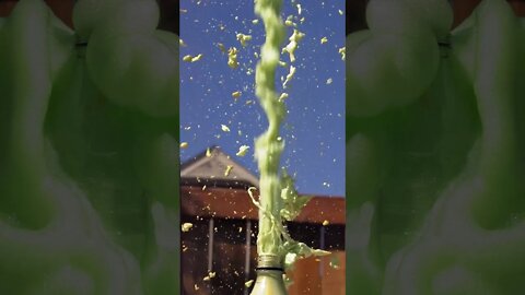 Elephant Toothpaste Eruption in Slow Motion!