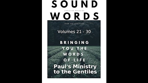 Sound Words, Paul's Ministry to the Gentiles