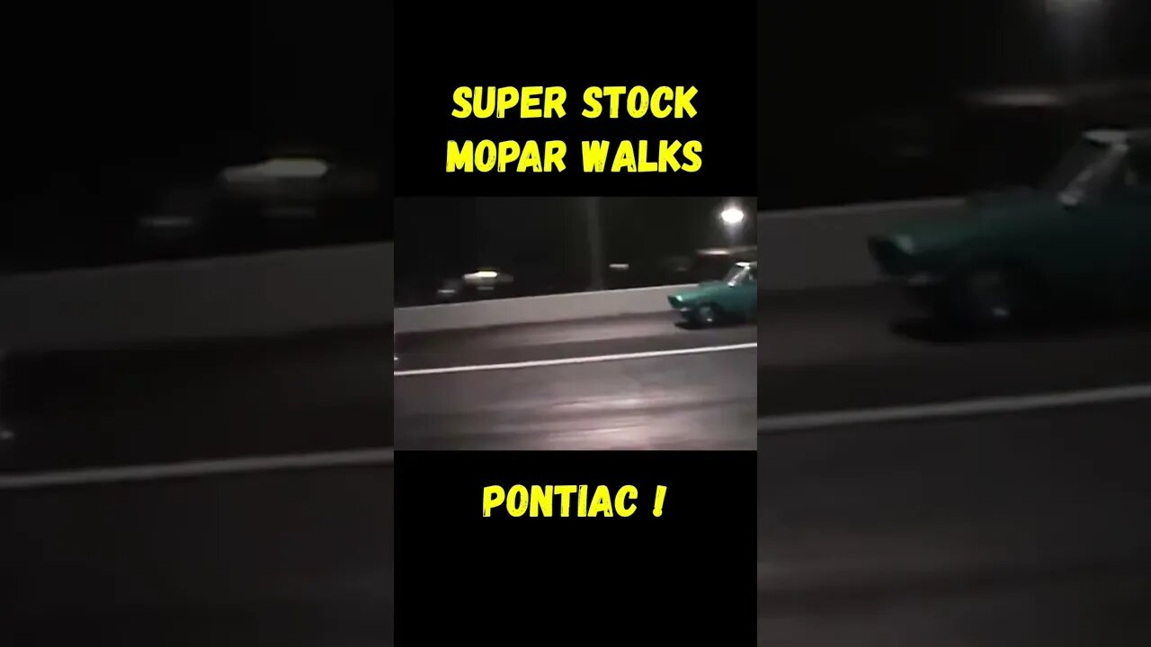 Super Stock Mopar Walks Pontiac on the Drag Strip! #shorts