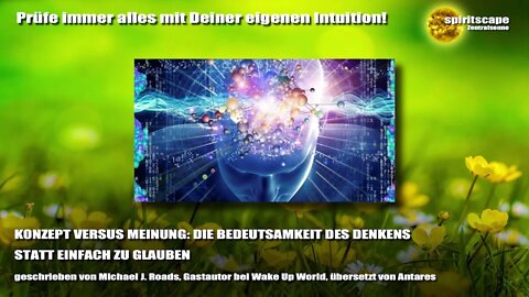 KONZEPT VERSUS MEINUNG: DIE BEDEUTSAMKEIT DES DENKENS STATT EINFACH ZU GLAUBEN