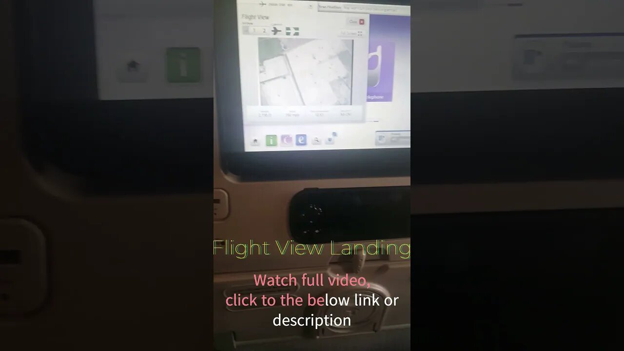 Emirates Airline Flight View Landing Karachi