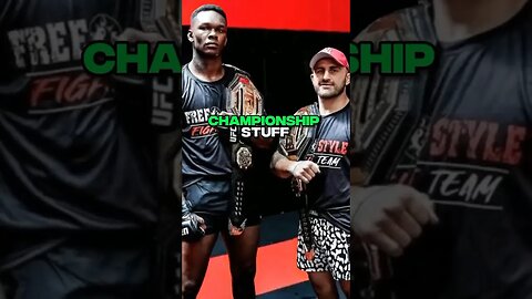 Alexander Volkanovski and Israel Adesanya’s championship bond! #honeybadgerhour #shorts