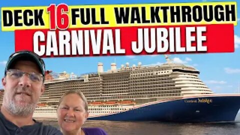 Carnival Jubilee Public Deck 16 | Tall Man's Cruise Adventures