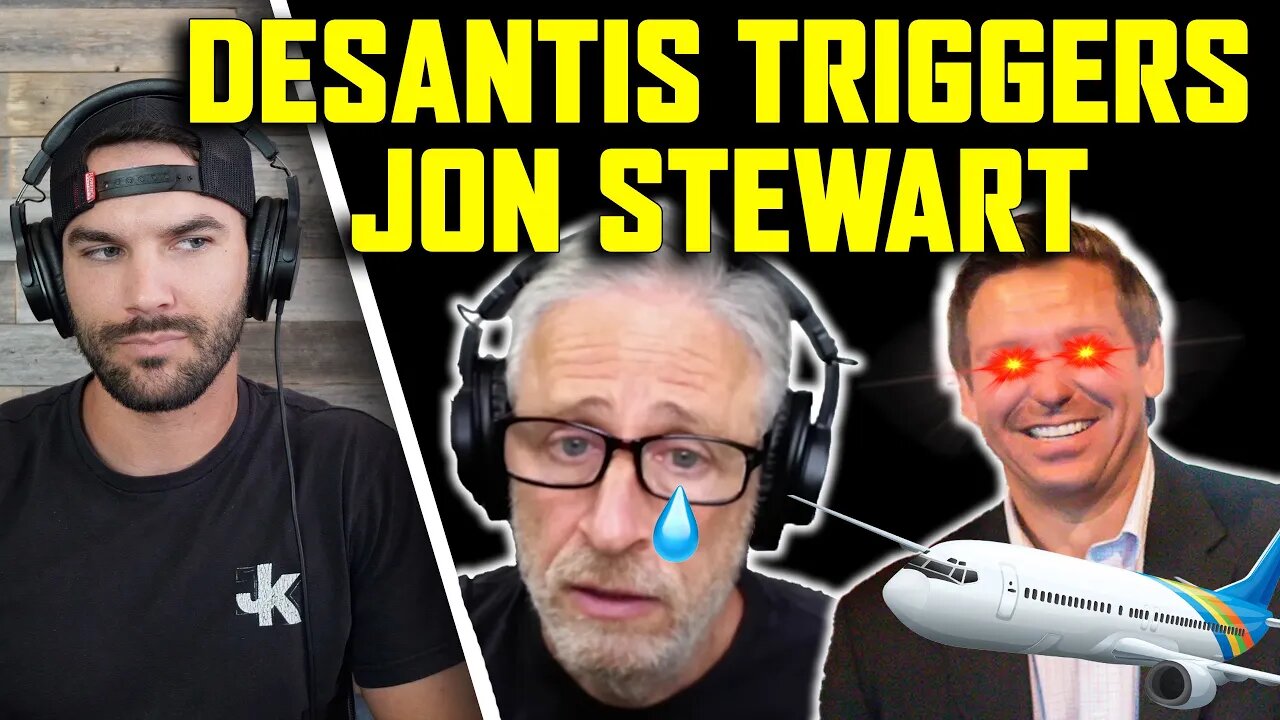 Jon Stewart Says DeSantis Is Full Of "D***ishness" For Sending Migrants To Martha's Vineyard