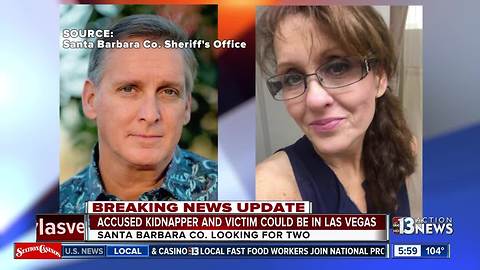 Accused kidnapper, victim could be in Las Vegas