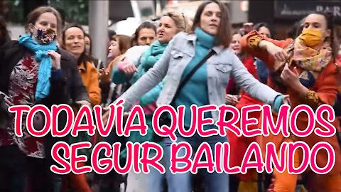 SEGUIR BAILANDO - FLASH MOB EN FRANCIA PARA PROTEGERSE DE LA "CRISIS" SANITARIA