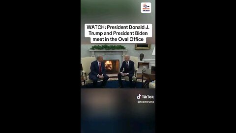 President Donald J. Trump and President Biden meet in the Oval Office!