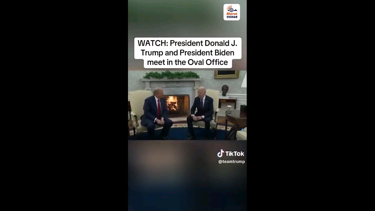 President Donald J. Trump and President Biden meet in the Oval Office!